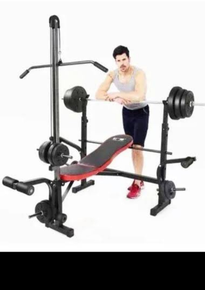 Weight Bench with Barbell Set